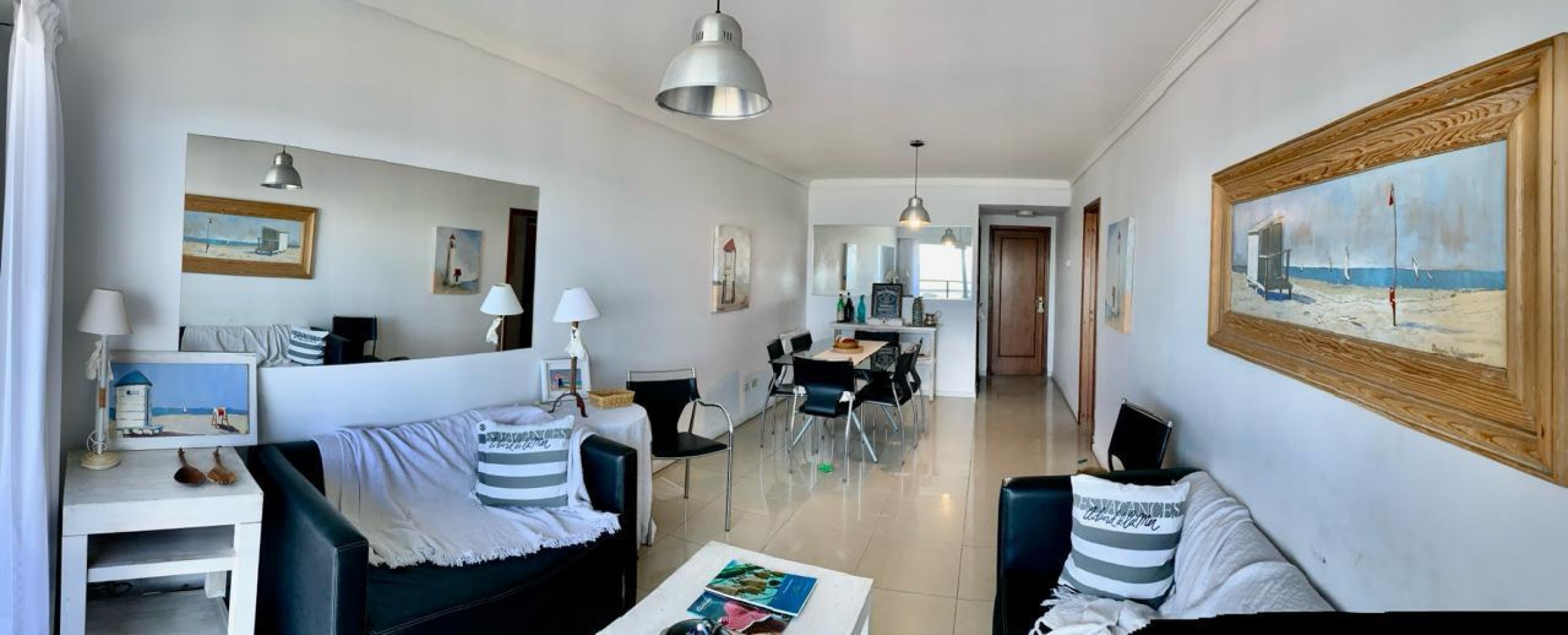 Alquiler 12 meses - Depto. 3 amb. con dependencia, cochera y vista al mar