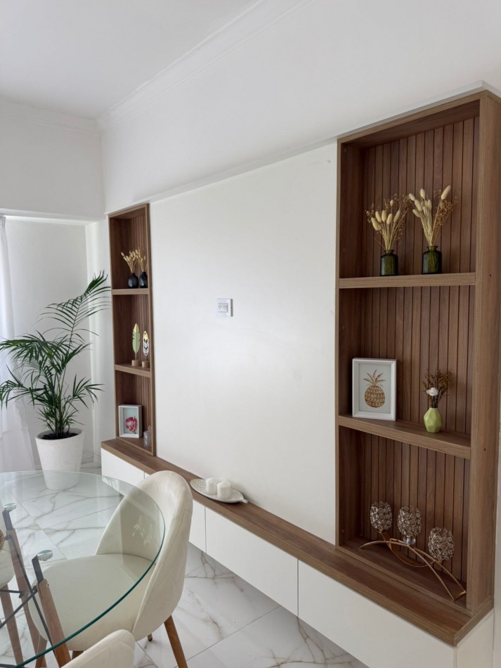 Venta - Departamento amoblado de tres ambientes con escritorio.