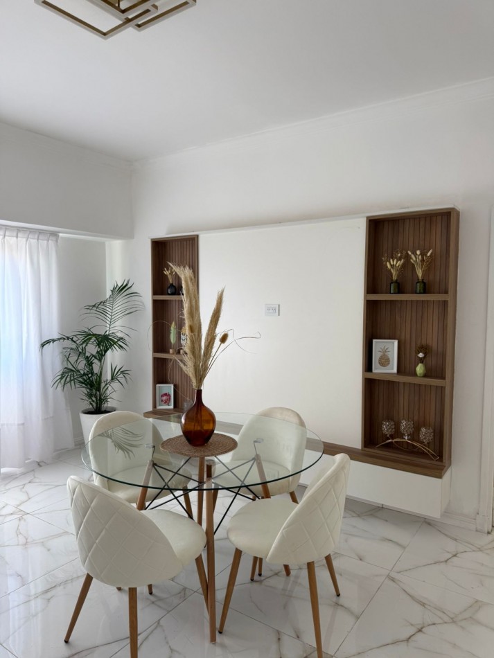 Venta - Departamento amoblado de tres ambientes con escritorio.