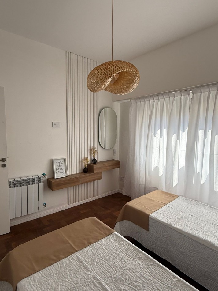 Venta - Departamento amoblado de tres ambientes con escritorio.