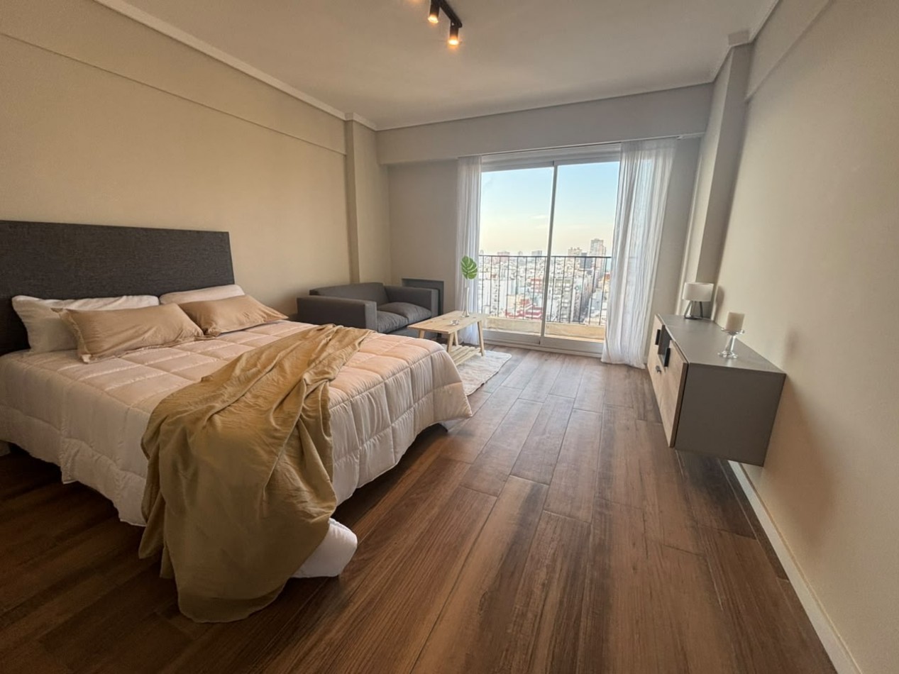 Venta - Monoambiente reciclado a nuevo con balcon y vista panoramica